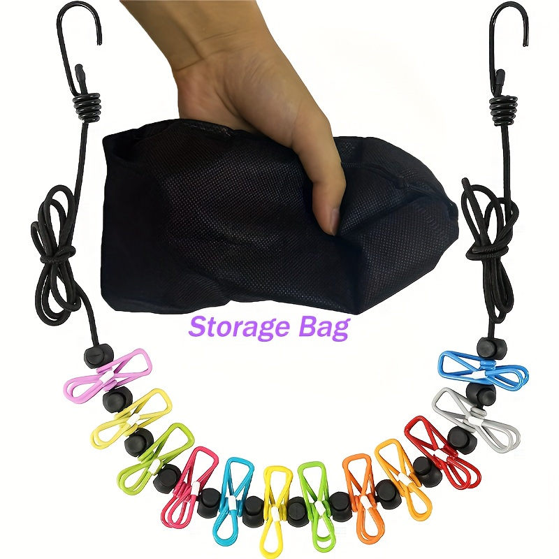 Outdoor Furniture - 1 portable retractable clothesline for travel,