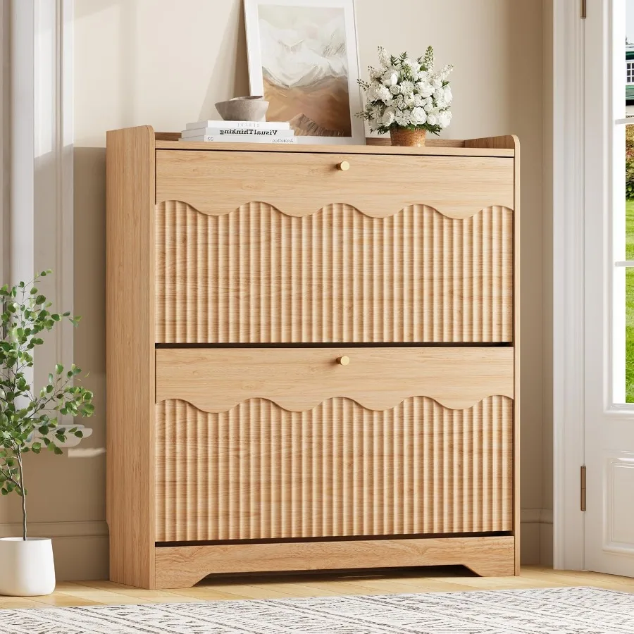 Shoe Rack Cabinet Narrow Entryway - Shoe Storage Cabinet with and Modern