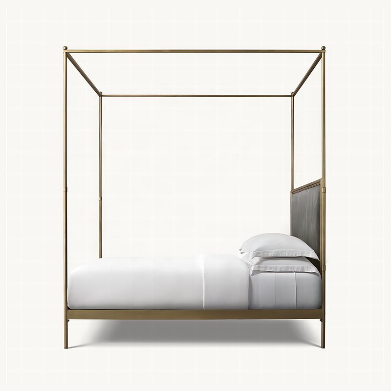 xx-French Style Modern Queen S - Canopy Bed Frame Metal Queen review and price