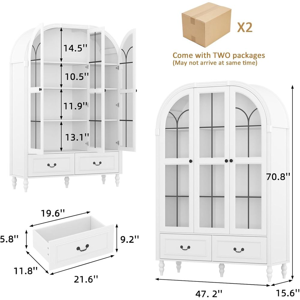 70.8'' Tall Arched Kitchen Pan - Storage review and price