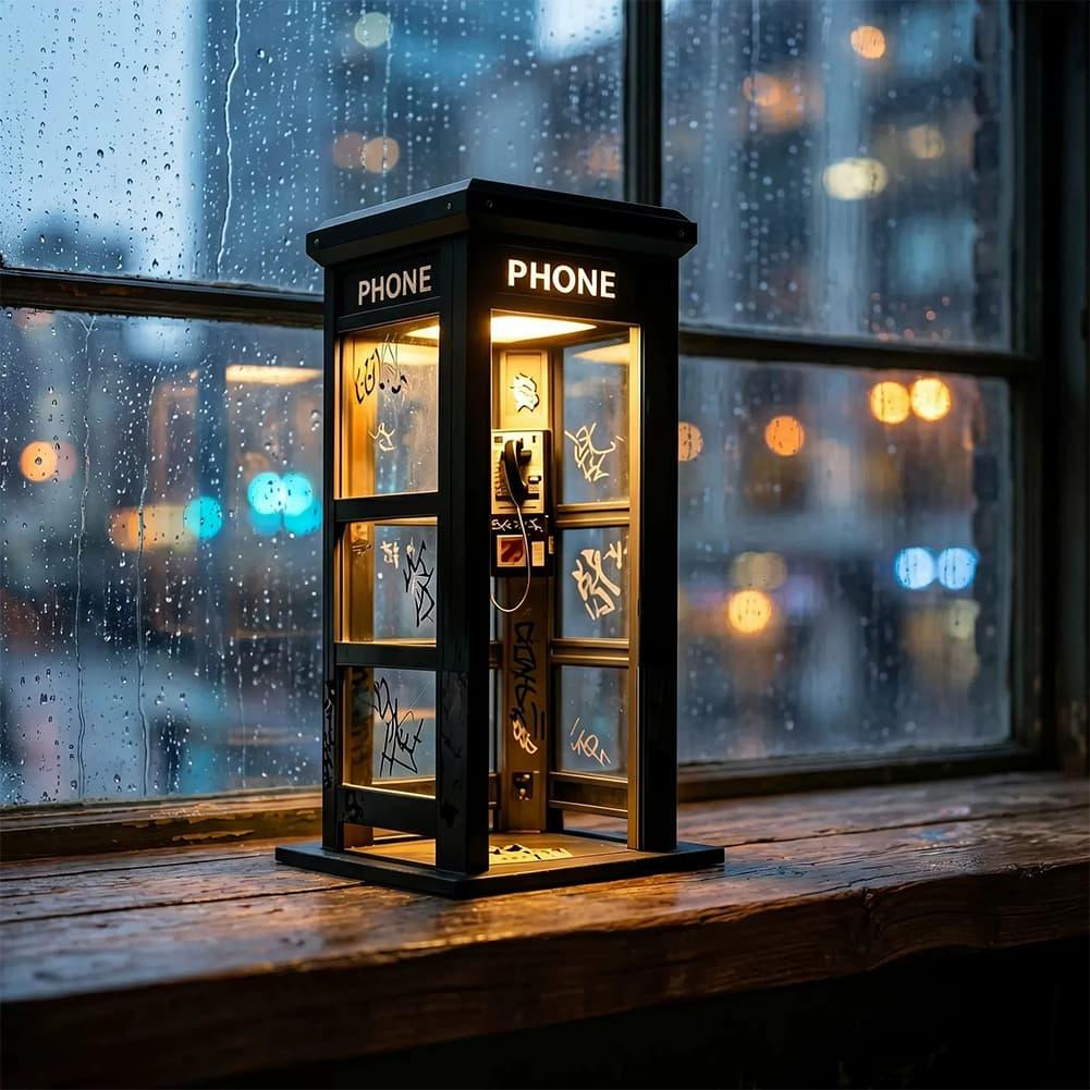Retro Graffiti Phone Booth Tab - Bedroom Furniture review and price