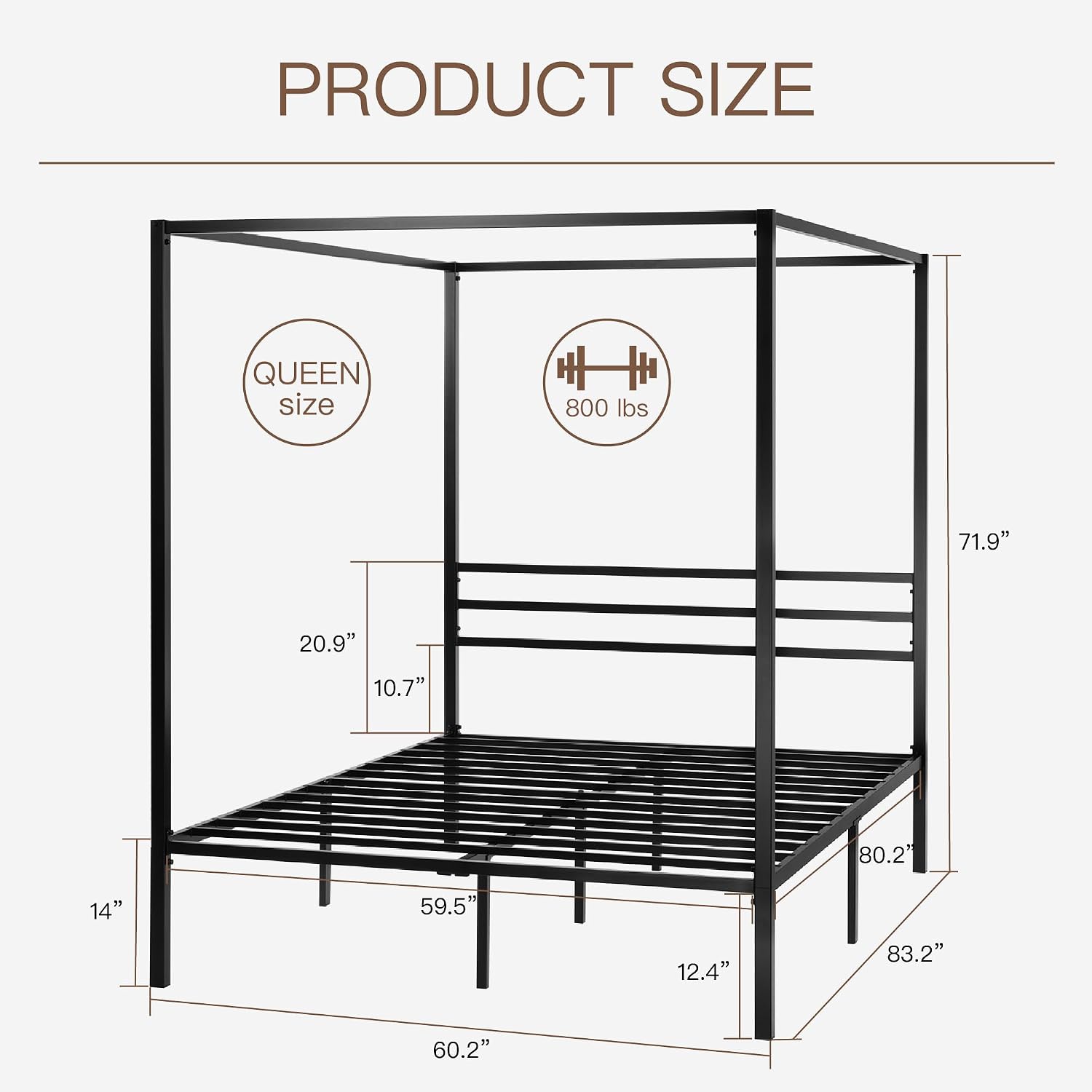 Metal Canopy Bed Frame Queen S - Canopy Bed Frame Metal Queen review and price