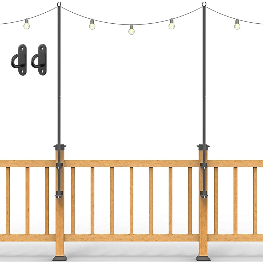 2 pack string light poles - st - Outdoor Furniture review and price
