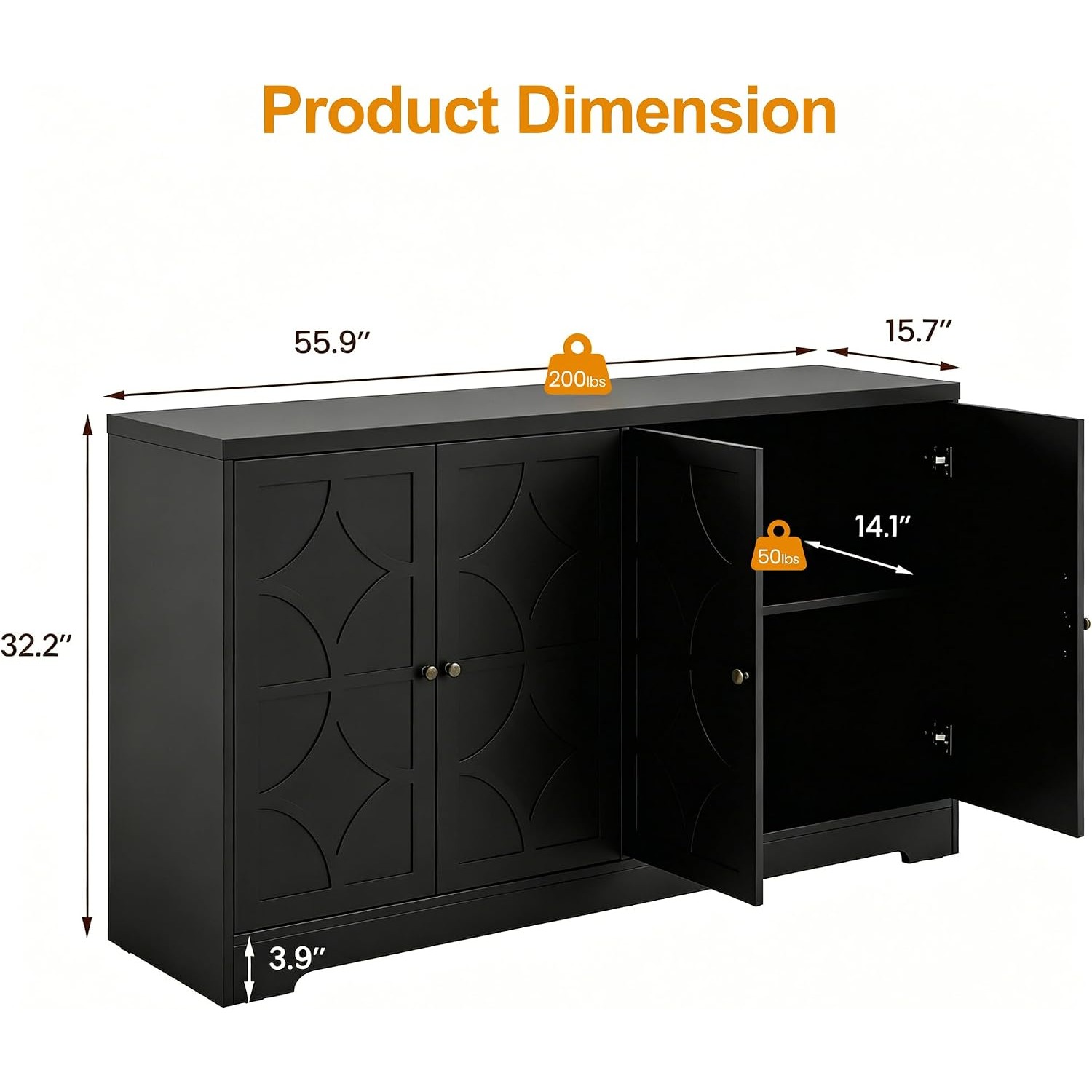 Sideboard Buffet Cabinet with  - Storage review and price