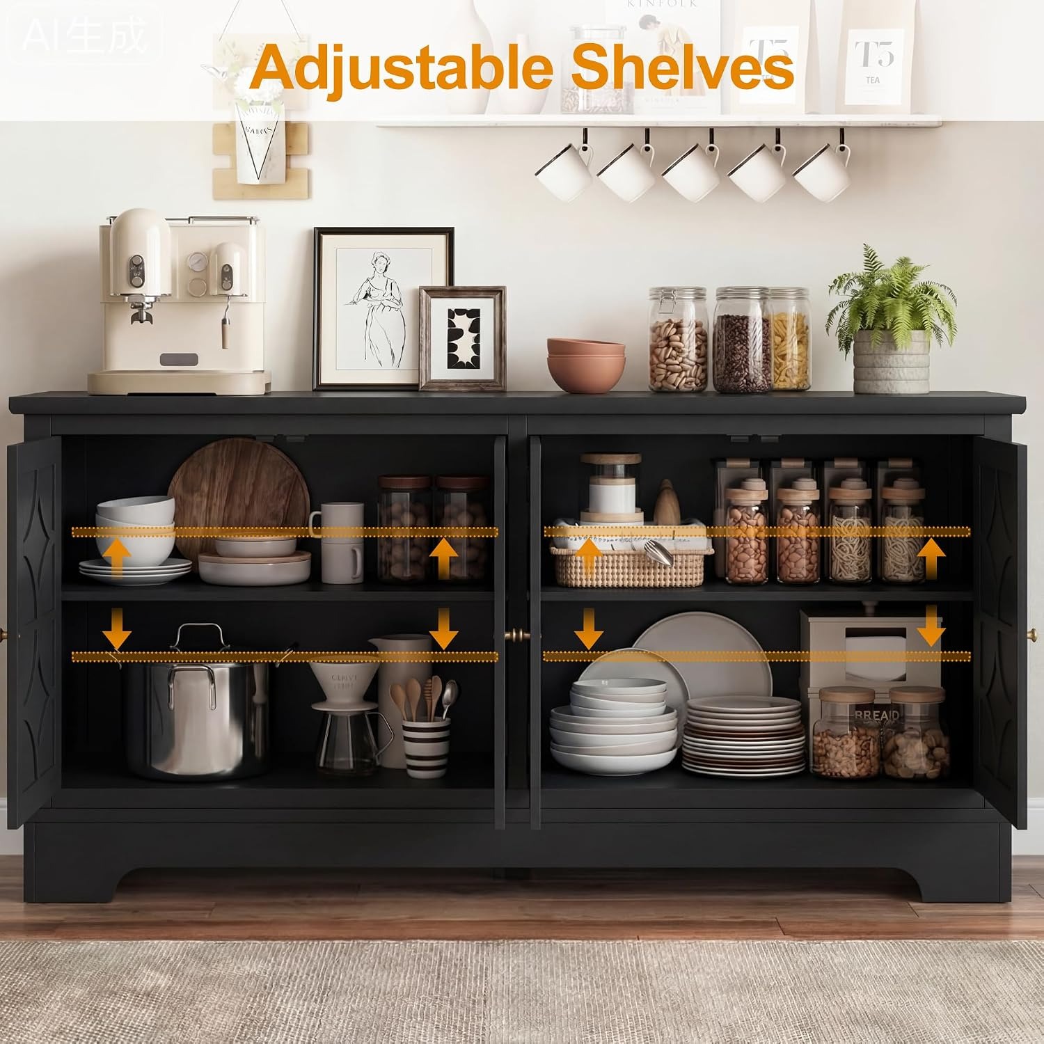 Sideboard Buffet Cabinet with  - Storage review and price