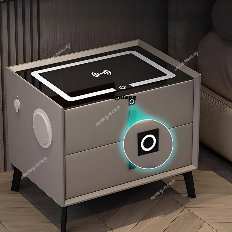 Solid Wood Smart Nightstand Wi - Solid Wood Nightstand 2 Drawers review and price