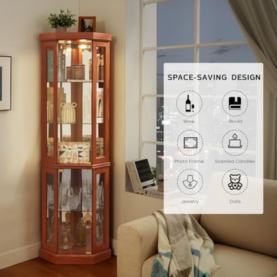 Corner curio cabinet for livin - Storage review and price