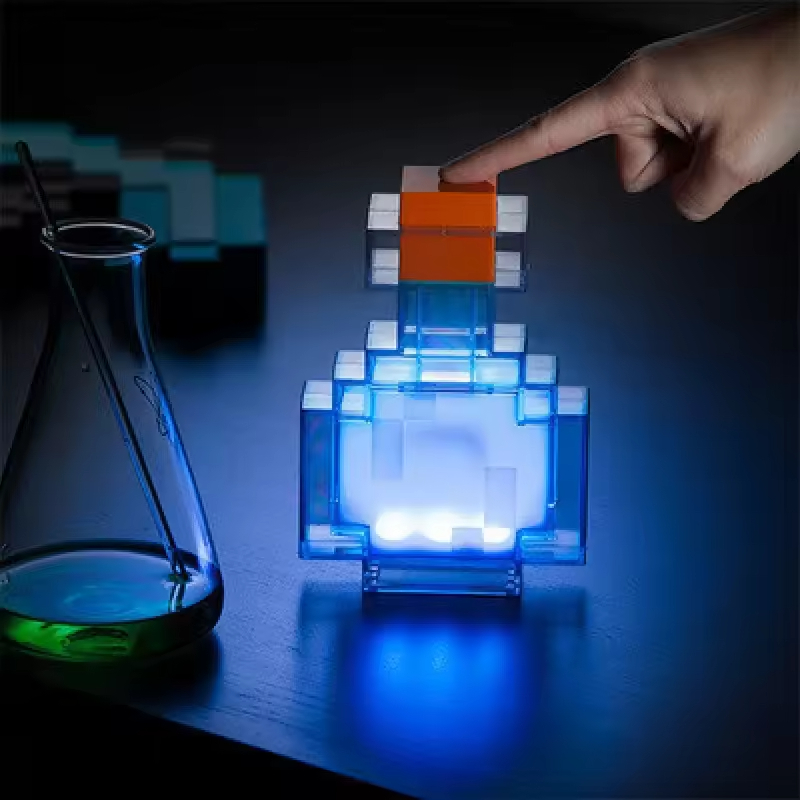 MC Game Potion Bottle Night Li - Floating Nightstand With Led Light review and price