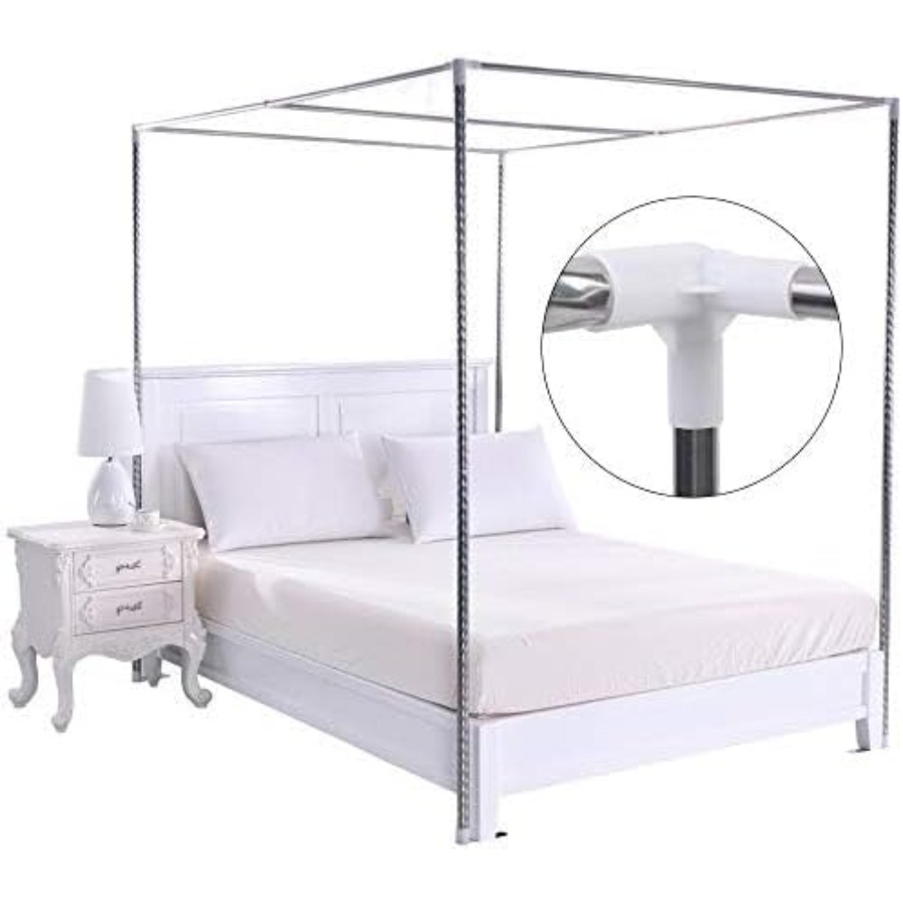 Stainless Steel Canopy Bed Fra - Canopy Bed Frame Metal Queen review and price