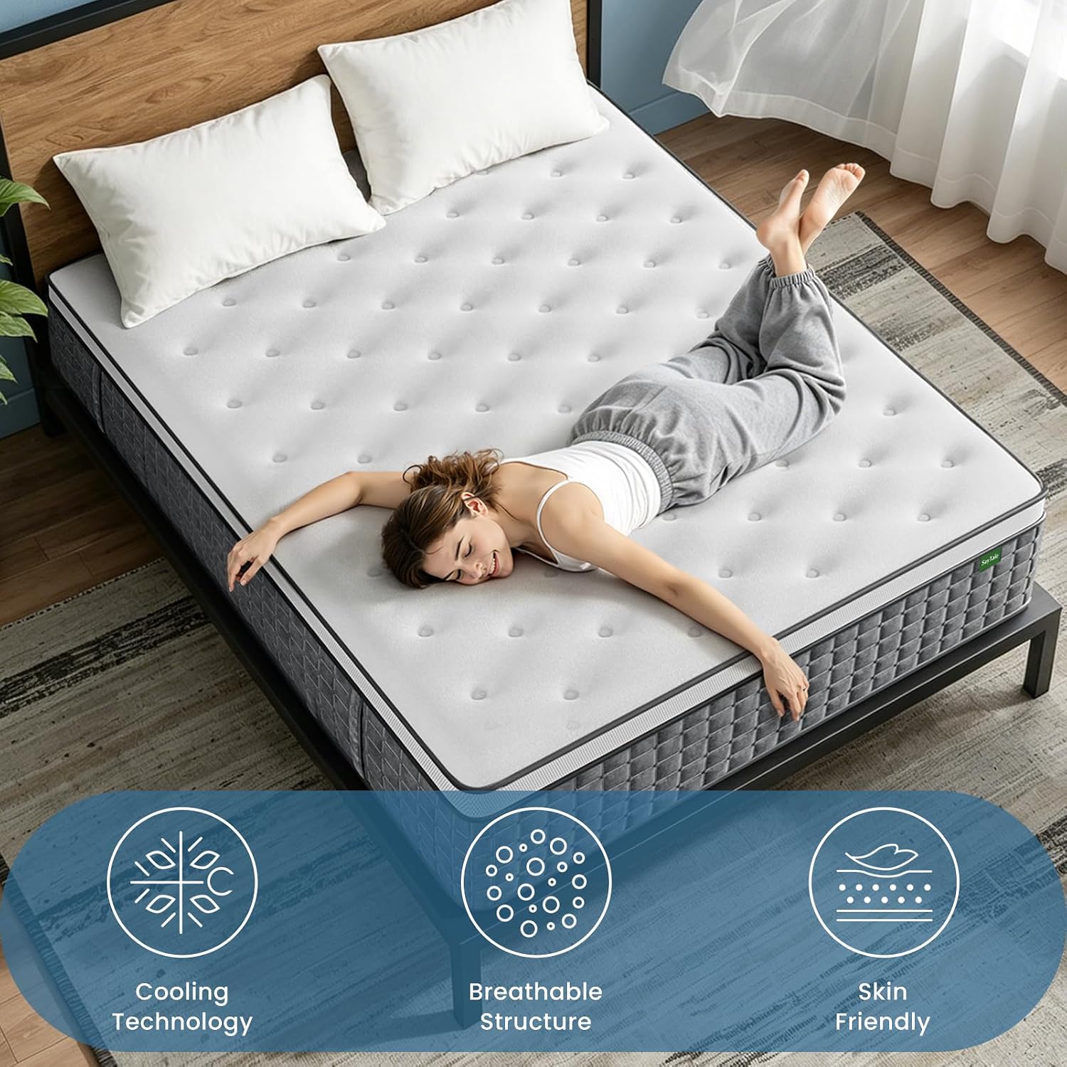 Queen Mattress,12 Inch Hybrid  - Memory Foam Mattress In A Box Queen review and price