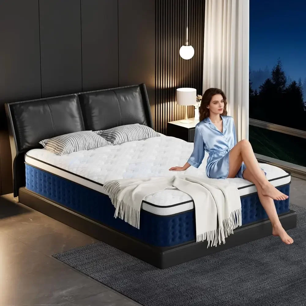 12 Inch Hybrid Mattress Queen  - Memory Foam Mattress In A Box Queen review and price